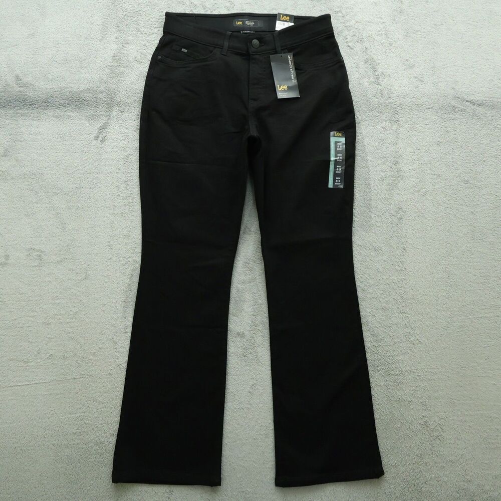 Lee Jeans Women's Size 8S Black Mid-Rise Regular Fit Bootcut 30" Inseam NWT